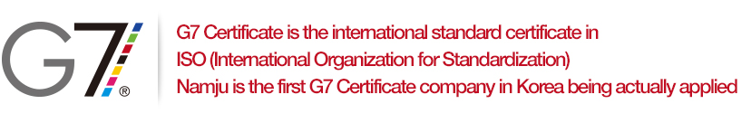 G7 Certificate is the international standard certificate in ISO (International Organization for Standardization).